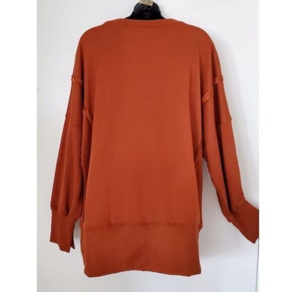 NWT Oversized Boxy Tunic Sweatshirt Drop Shoulder Loungewear Size L Athleisure - Picture 4 of 12